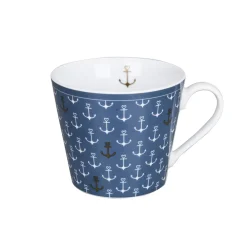 Krasilnikoff Becher, Tassen & Cups|Geschirr & Tischdeko Skandinavisch-Happy Cup, Anchor allover