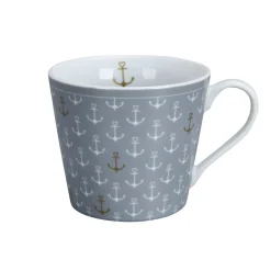 Krasilnikoff Becher, Tassen & Cups|Geschirr & Tischdeko Skandinavisch-Happy Cup, Anchor allover