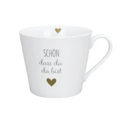 Krasilnikoff Becher, Tassen & Cups|Geschirr & Tischdeko Skandinavisch-Happy Cup Schön dass du da bist