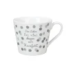 Krasilnikoff Becher, Tassen & Cups|Geschirr & Tischdeko Skandinavisch-Happy Cup Tasse Das Leben ist viel besser mit Konfetti