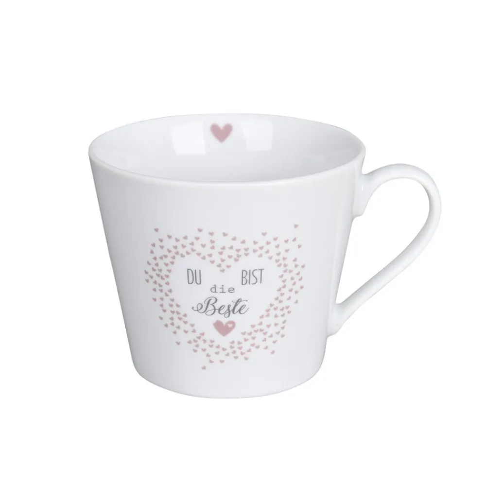 Krasilnikoff Becher, Tassen & Cups|Geschirr & Tischdeko Skandinavisch-Happy Cup Tasse mit Henkel Du bist die Beste