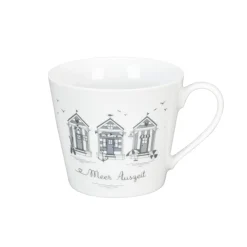 Krasilnikoff Becher, Tassen & Cups|Geschirr & Tischdeko Skandinavisch-Happy Cup Tasse, Meer Auszeit