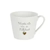 Krasilnikoff Becher, Tassen & Cups|Geschirr & Tischdeko Skandinavisch-Happy Cup Tasse, Warte nie bist du Zeit hast