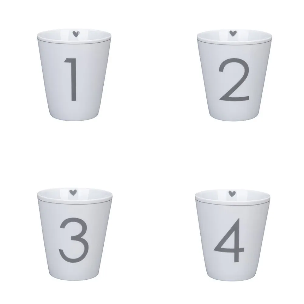 Krasilnikoff Weihnachtsdeko|Becher, Tassen & Cups-Happy Mug Advents 4er Set