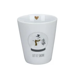 Krasilnikoff Becher, Tassen & Cups|Geschirr & Tischdeko Skandinavisch-Happy Mug Becher Let it snow
