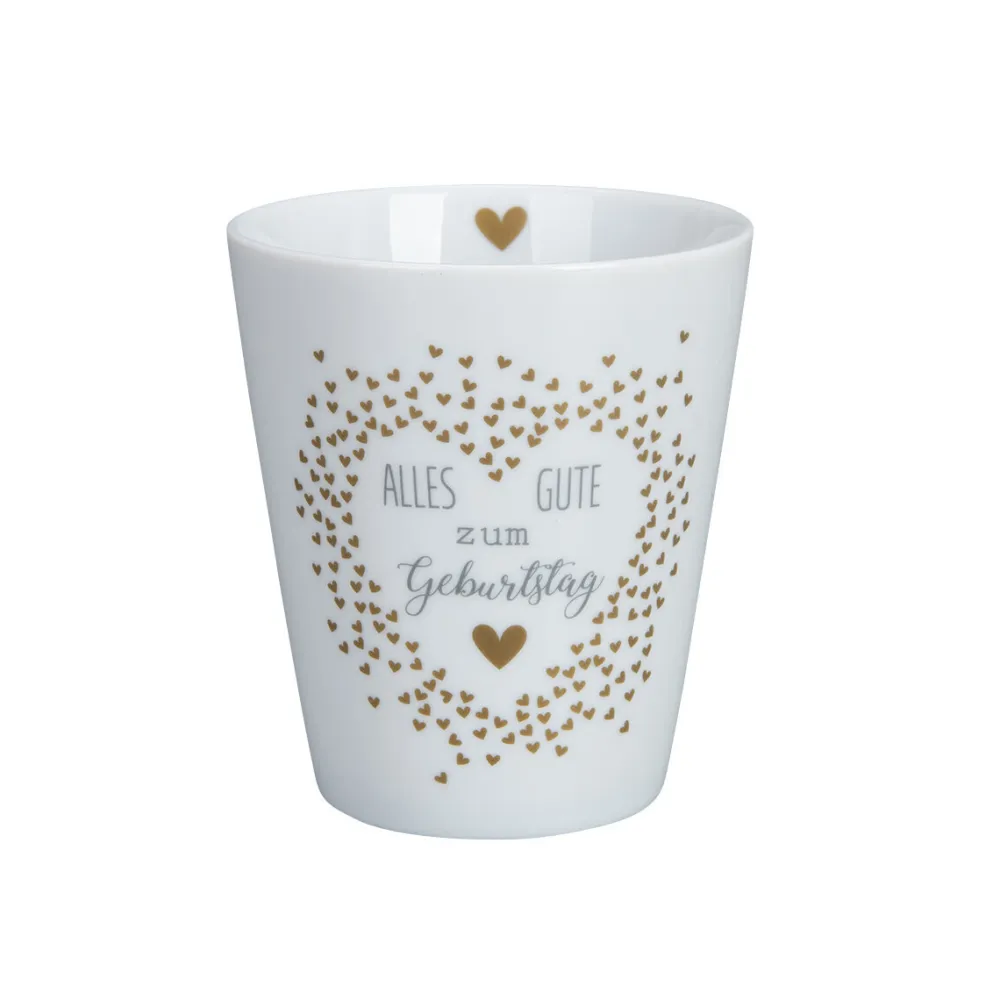 Krasilnikoff Becher, Tassen & Cups|Geschirr & Tischdeko Skandinavisch-Happy Mug, Becher Alles Gute zum Geburtstag