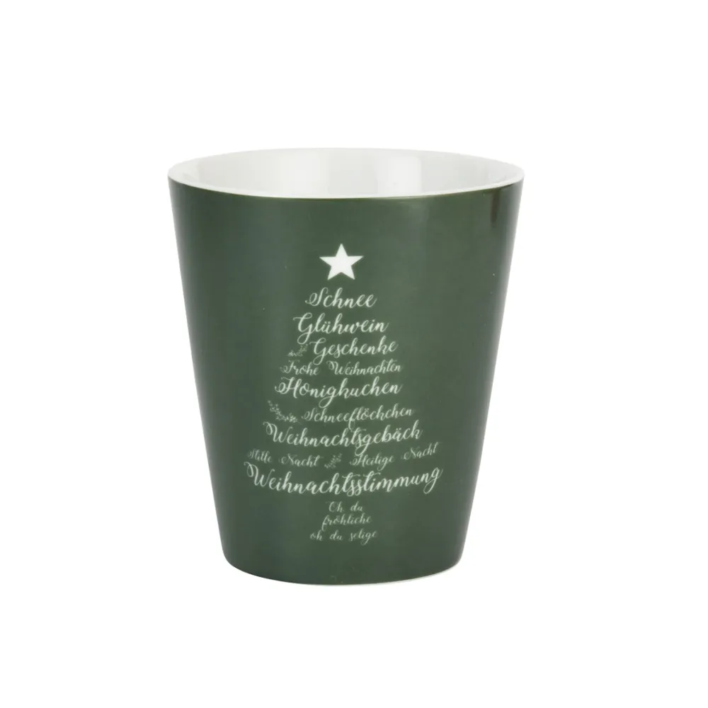 Krasilnikoff Weihnachtsdeko|Becher, Tassen & Cups-Happy Mug Becher Christmas Words