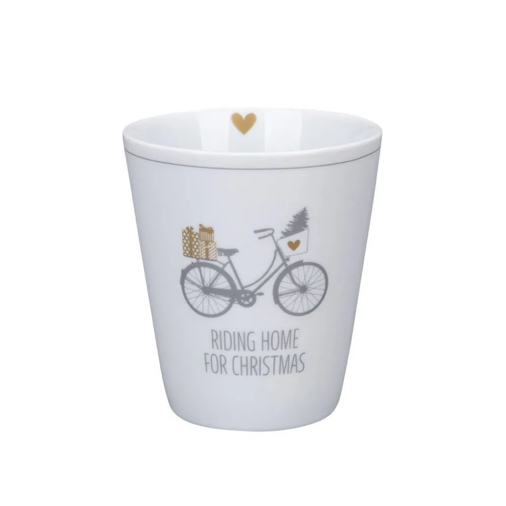 Krasilnikoff Weihnachtsdeko|Becher, Tassen & Cups-Happy Mug Becher Riding Home for Christmas