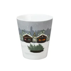 Krasilnikoff Weihnachtsdeko|Becher, Tassen & Cups-Happy Mug Christmas Stall