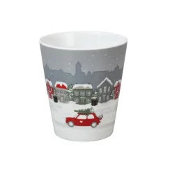 Krasilnikoff Weihnachtsdeko|Becher, Tassen & Cups-Happy Mug Driving in the city