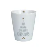 Krasilnikoff Becher, Tassen & Cups|Geschirr & Tischdeko Skandinavisch-Happy Mug I am dreaming of a white Christmas