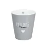 Krasilnikoff Becher, Tassen & Cups|Geschirr & Tischdeko Skandinavisch-Happy Mug Lieblings Mensch, grau