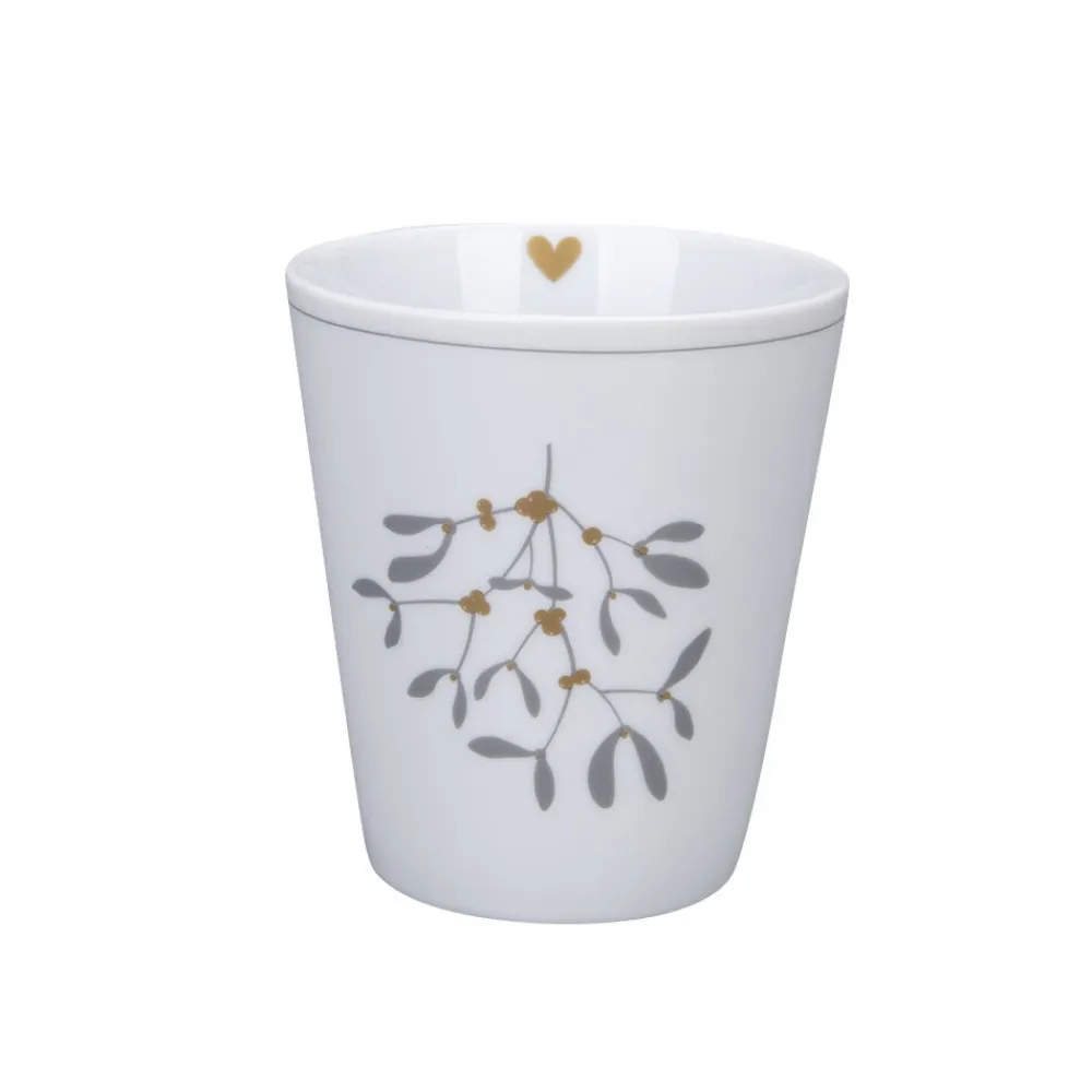Krasilnikoff Weihnachtsdeko|Becher, Tassen & Cups-Happy Mug Mistletoe