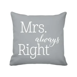 Krasilnikoff Kissen & Kissenbezüge-Kissenbezug Mrs. Always Right