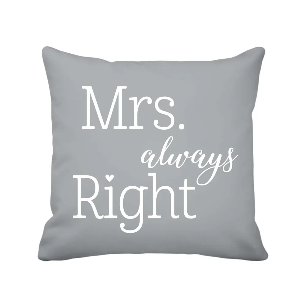 Krasilnikoff Kissen & Kissenbezüge-Kissenbezug Mrs. Always Right