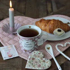 Krasilnikoff Tischsets|Geschirr & Tischdeko Skandinavisch-Platzmatte, Tischset Berries and Dots, wendbar