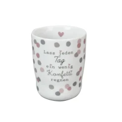 Krasilnikoff Becher, Tassen & Cups|Geschirr & Tischdeko Skandinavisch-Wave Mug, Lass jeden Tag ein wenig Konfetti regnen