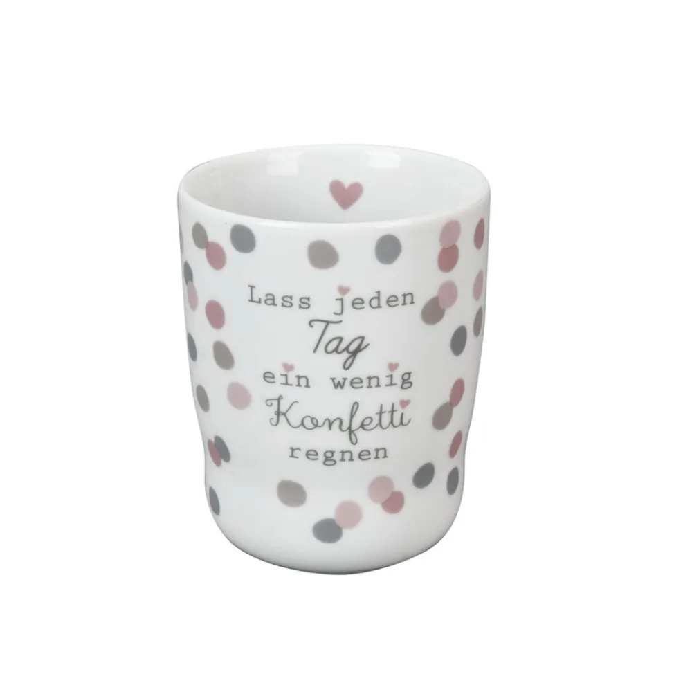 Krasilnikoff Becher, Tassen & Cups|Geschirr & Tischdeko Skandinavisch-Wave Mug, Lass jeden Tag ein wenig Konfetti regnen