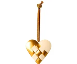 Maileg Dekohänger & Girlanden|Weihnachtsdeko-Metall Herz Ornament geflochten