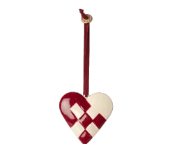 Maileg Weihnachtsdeko-Metallornament geflochtenes Herz