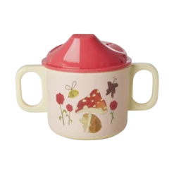 RICE Becher, Tassen & Cups|Geschirr & Tischdeko Skandinavisch-Babybecher Happy Forest mit 2 Griffen