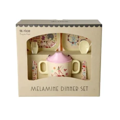RICE Geschirr & Tischdeko Skandinavisch-Baby-Geschirrset Fun Fair Geschenkbox