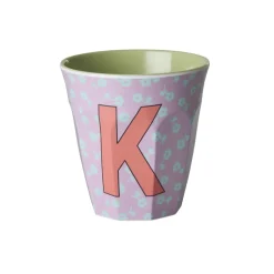 RICE Becher, Tassen & Cups|Geschirr & Tischdeko Skandinavisch-Buchstaben-Becher mit Blumen Medium