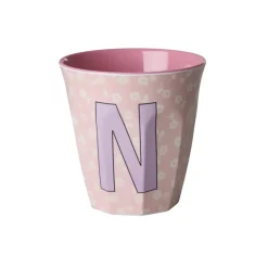 RICE Becher, Tassen & Cups|Geschirr & Tischdeko Skandinavisch-Buchstaben-Becher mit Blumen Medium