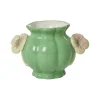 RICE Vasen-Handbemalte Keramik Vase mit Blumenhenkel