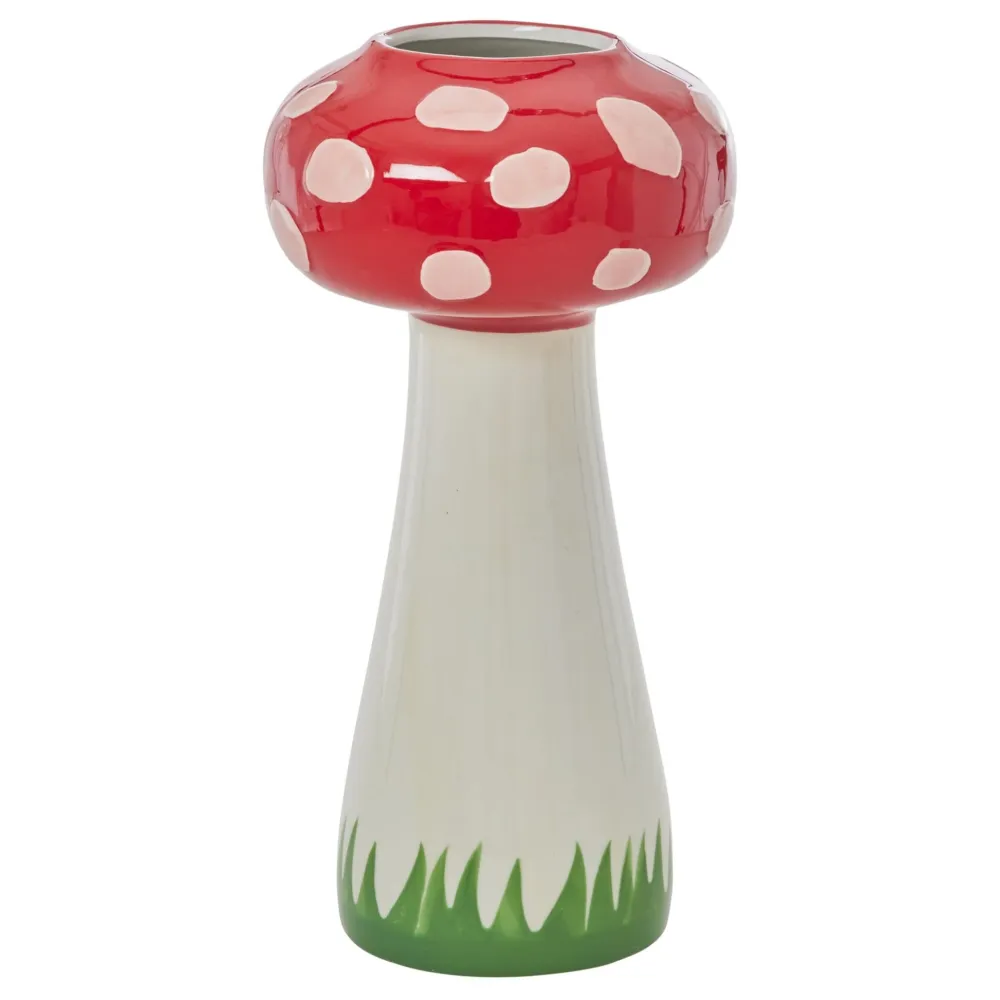 RICE Vasen-Handbemalte Pilz Keramik Vase