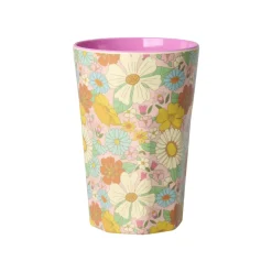 RICE Becher, Tassen & Cups|Geschirr & Tischdeko Skandinavisch-Hoher Becher aus Melamin Flower Power