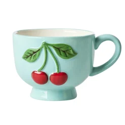 RICE Becher, Tassen & Cups|Geschirr & Tischdeko Skandinavisch-Keramik Becher mit Kirschen