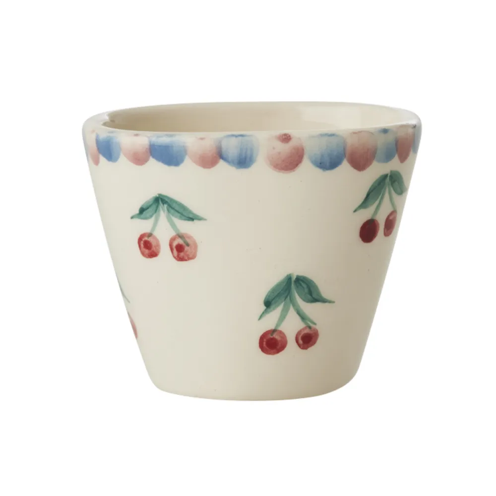 RICE Geschirr & Tischdeko Skandinavisch|Becher, Tassen & Cups-Keramik Espressotasse Handgemacht Kirschen