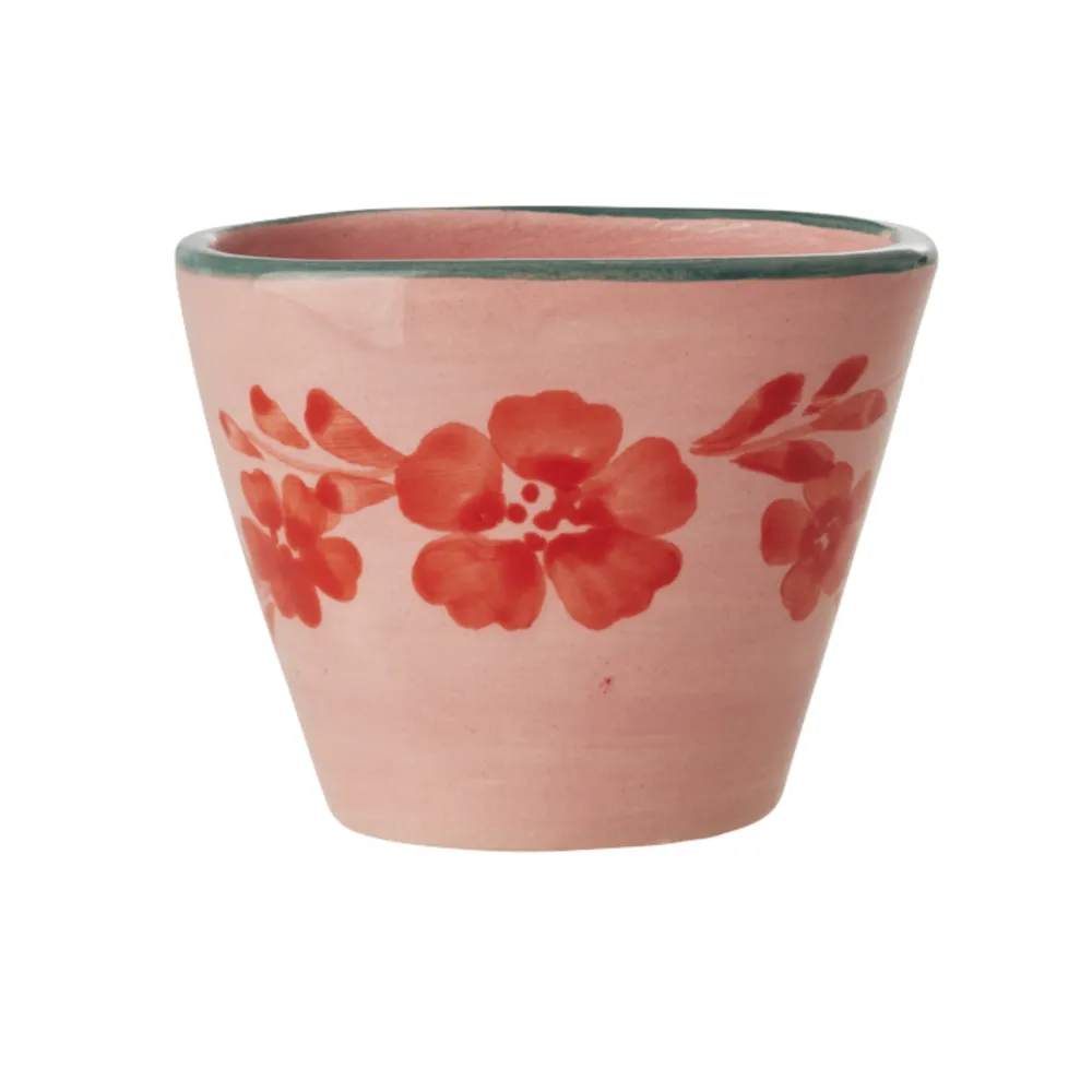 RICE Becher, Tassen & Cups|Geschirr & Tischdeko Skandinavisch-Keramik Espressotasse Handbemalt Blumenmuster