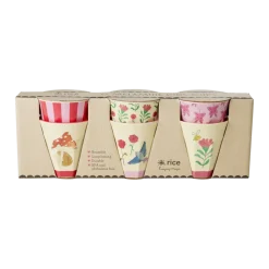 RICE Becher, Tassen & Cups|Geschirr & Tischdeko Skandinavisch-Kinderbecher 6er Set Happy Forest