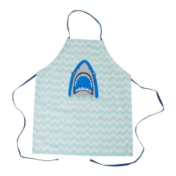 RICE Schürzen & Ofenhandschuhe-Kinder Schürze Shark Print aus Baumwolle