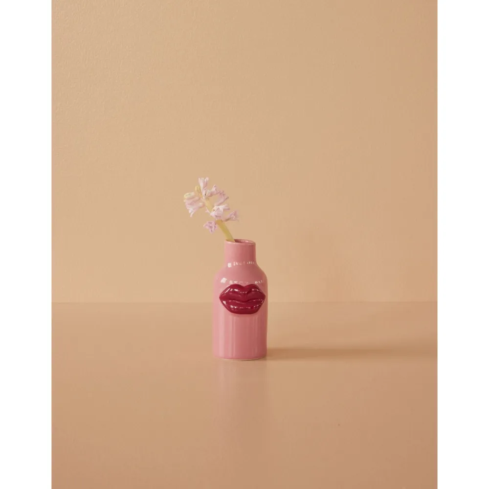 RICE Vasen-Kleine Keramik Vase Lipstick