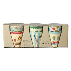 RICE Becher, Tassen & Cups|Geschirr & Tischdeko Skandinavisch-Kleine Kinder Becher Fun Fair - 6er Pack