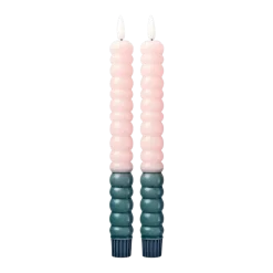 RICE Led-Kerzen & Led-Laternen|Kerzen-LED Kerzen Twisted 2er