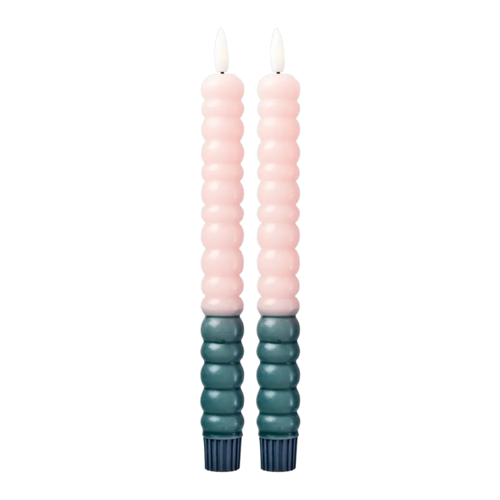 RICE Led-Kerzen & Led-Laternen|Kerzen-LED Kerzen Twisted 2er