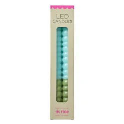 RICE Led-Kerzen & Led-Laternen|Kerzen-LED Kerzen Twisted 2er