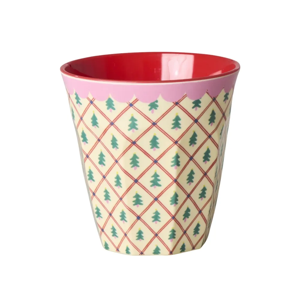RICE Weihnachtsdeko|Becher, Tassen & Cups-Medium Becher aus Melamin Christmas Tree