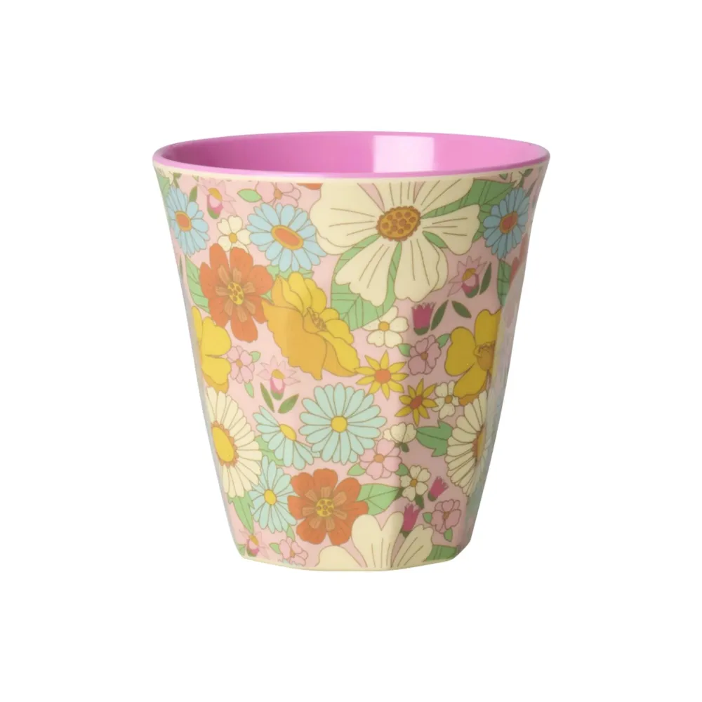 RICE Becher, Tassen & Cups|Geschirr & Tischdeko Skandinavisch-Medium Melamin Becher Flower Power