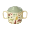 RICE Becher, Tassen & Cups|Geschirr & Tischdeko Skandinavisch-Melamin Babybecher in Crème Sweet Jungle Print