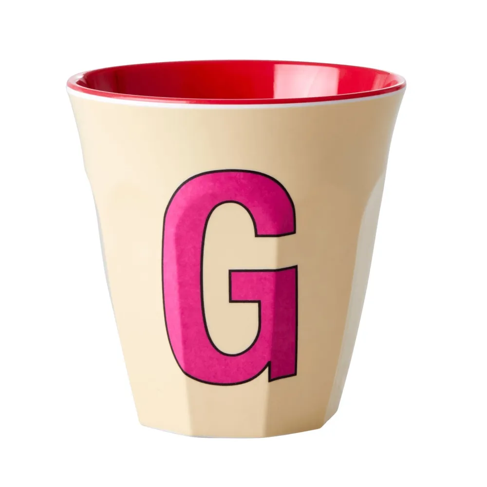 RICE Becher, Tassen & Cups|Geschirr & Tischdeko Skandinavisch-Melamin Becher Buchstaben
