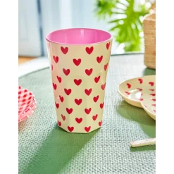 RICE Becher, Tassen & Cups|Geschirr & Tischdeko Skandinavisch-Melamin Becher Darling Hearts