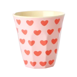 RICE Becher, Tassen & Cups|Geschirr & Tischdeko Skandinavisch-Melamin Becher Medium Sweet Hearts
