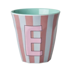 RICE Becher, Tassen & Cups|Geschirr & Tischdeko Skandinavisch-Melamin Buchstabenbecher gestreift