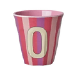 RICE Becher, Tassen & Cups|Geschirr & Tischdeko Skandinavisch-Melamin Buchstabenbecher gestreift