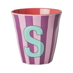 RICE Becher, Tassen & Cups|Geschirr & Tischdeko Skandinavisch-Melamin Buchstabenbecher gestreift